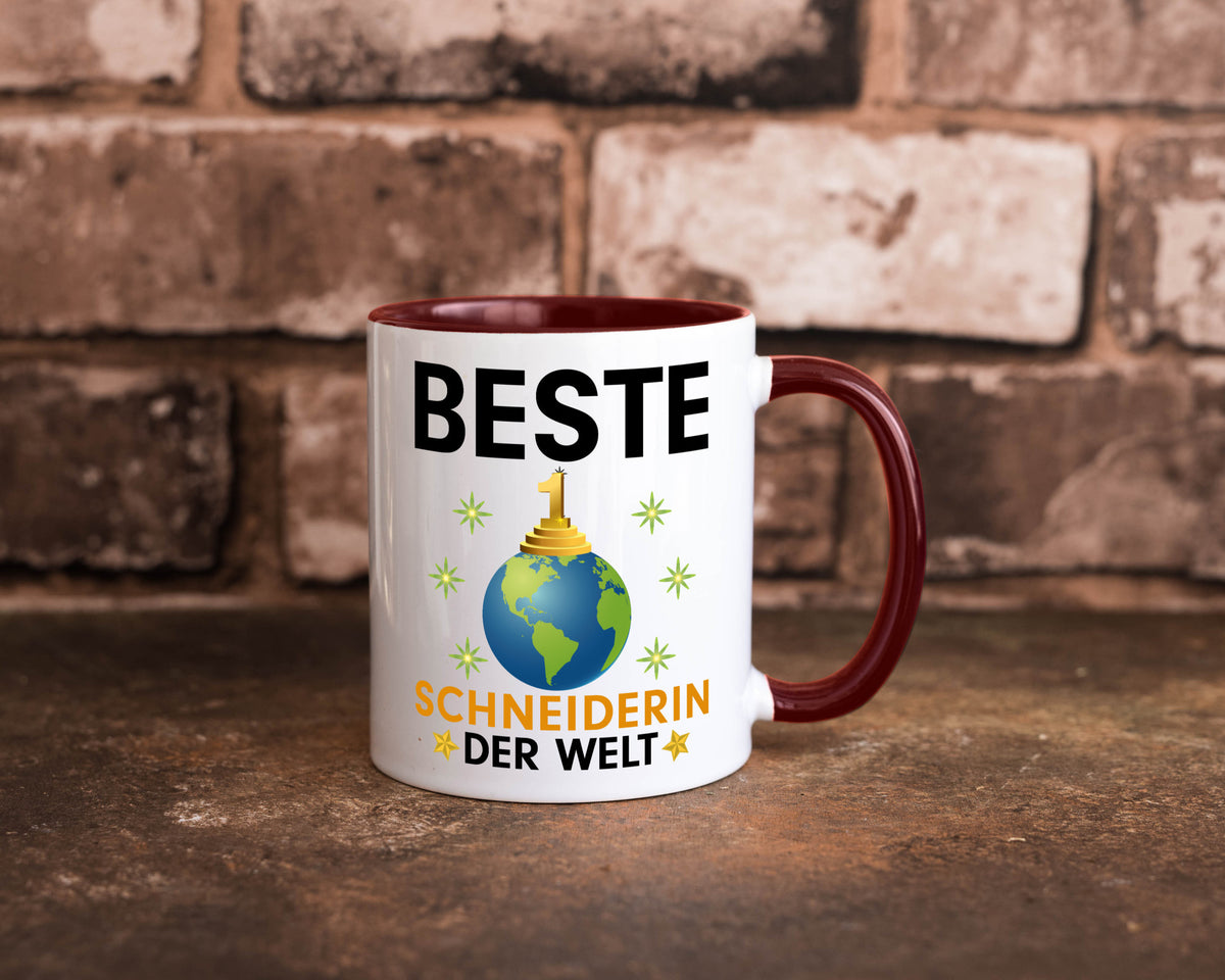 Welt Beste Schneiderin | Beruf Schneiderei lustiger Spruch Geschenk Arbeit Tasse