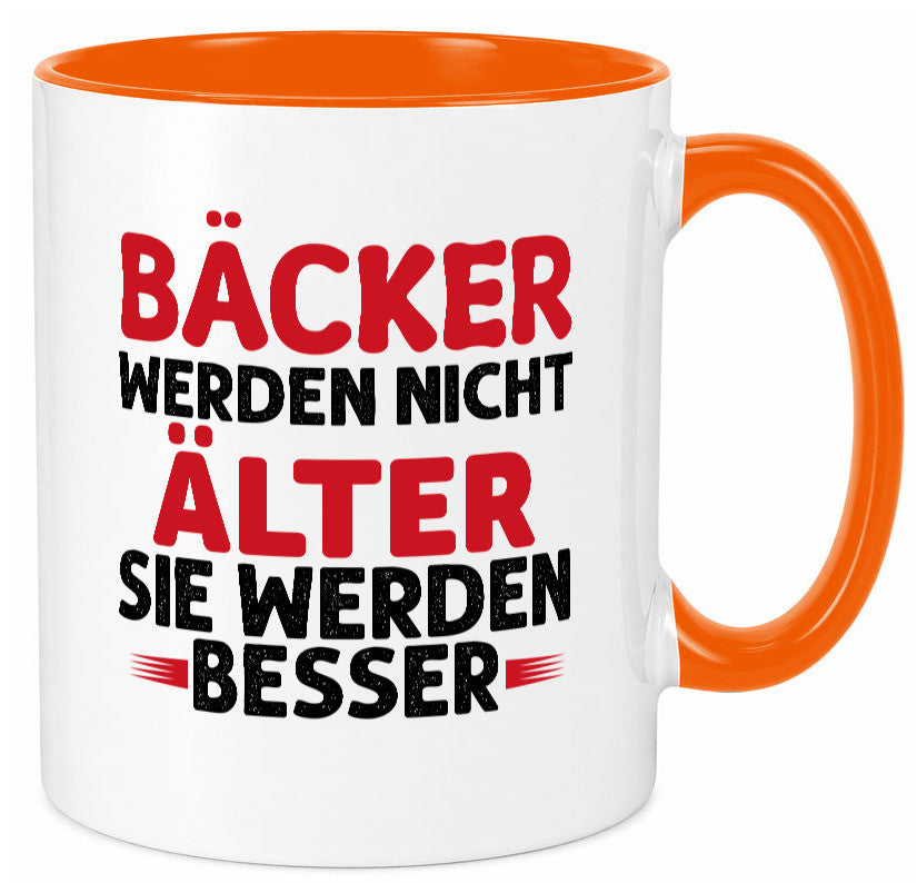 Bäcker werden nicht älter Sie besser lustig Humor Geschenkidee Geschenk Tasse