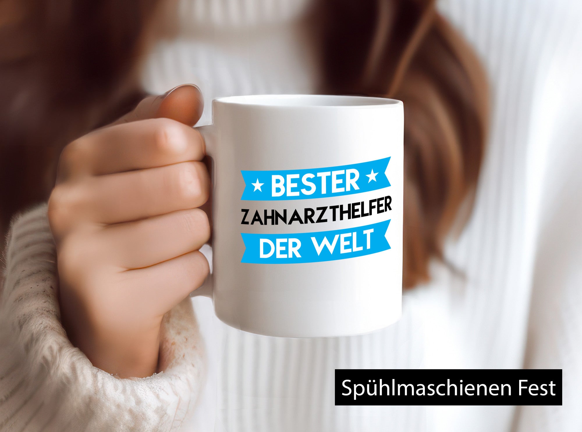 Bester Zahnarzthelfer | Zahnmedizin Geschenkidee Humor Tasse