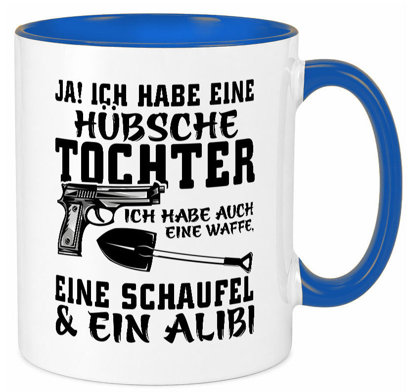 Hübsche Tochter Geschenk Familie Geschenkidee lustiger Spruch Tasse