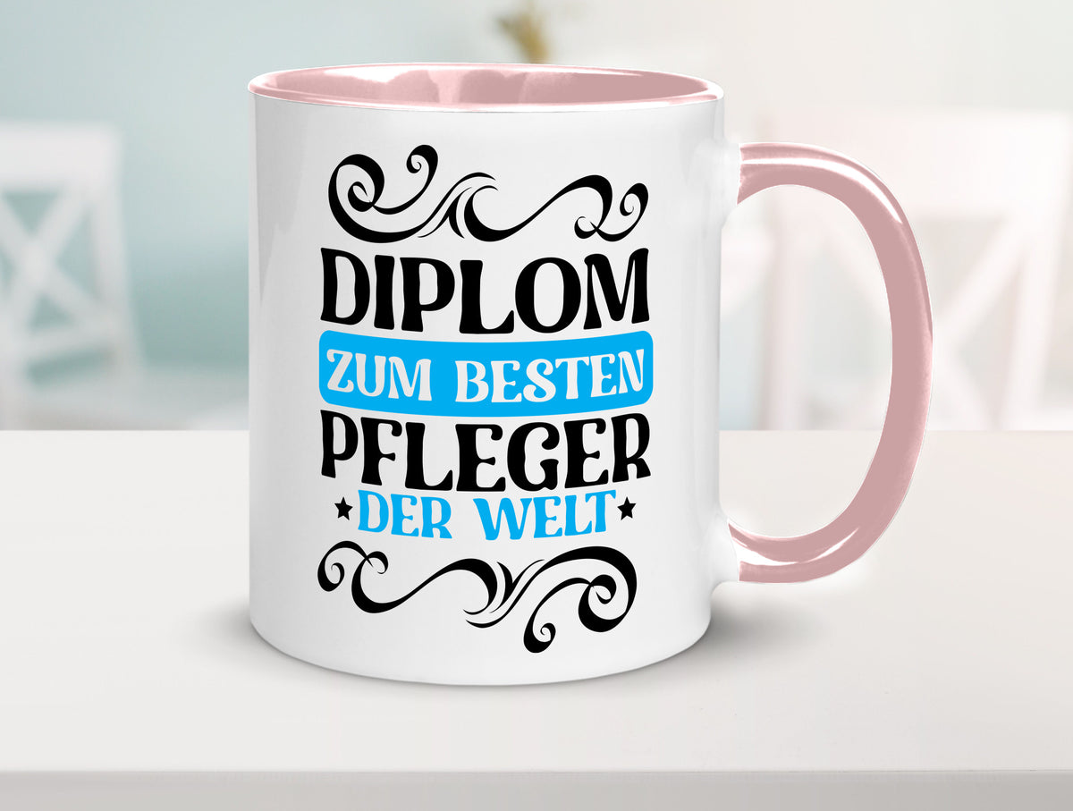 Bester Pfleger der Welt | Altenpfleger Pflegekraft lustig Humor Geschenkidee Tasse