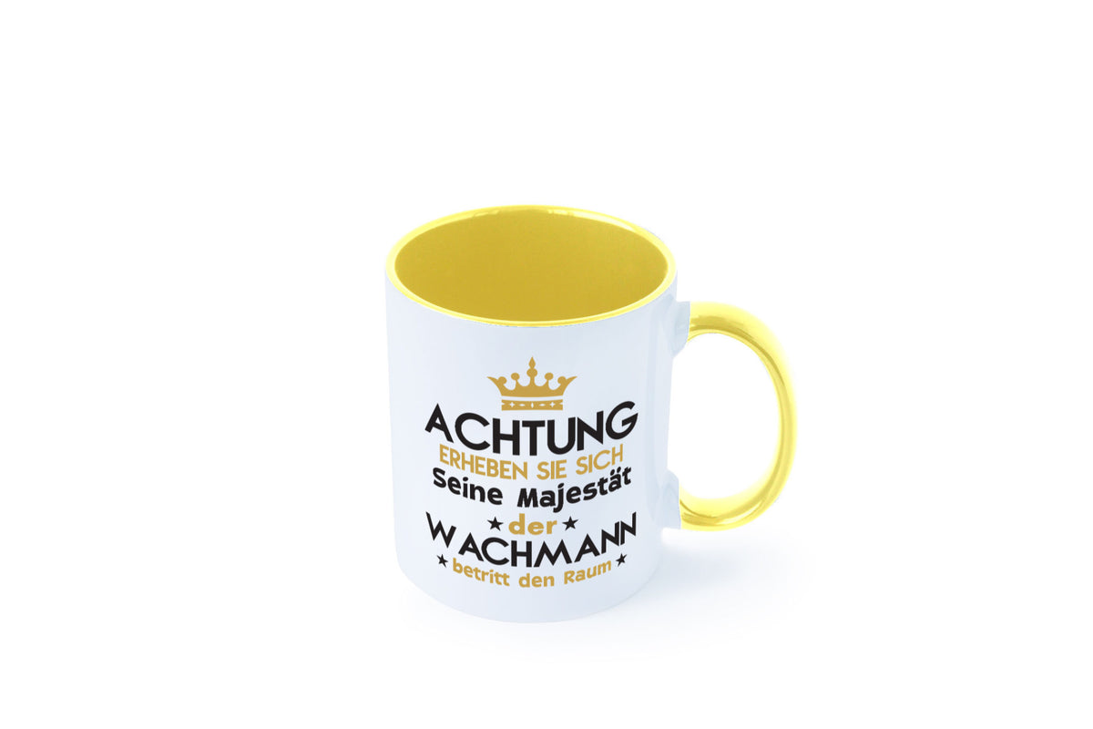 Seine Majestät Wachmann | Wachpersonal Nachtwächter lustiger Spruch Geschenk Tasse