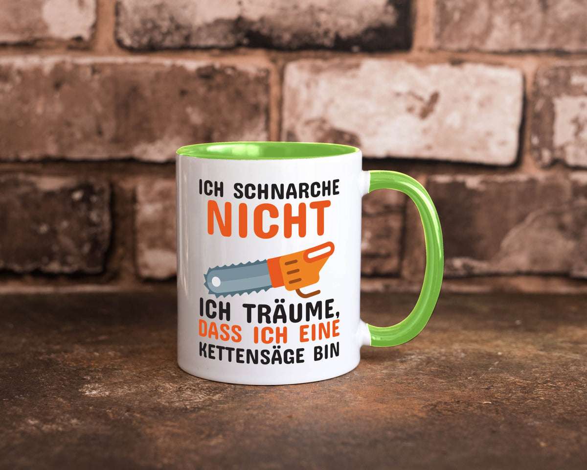 Ich schnarche nicht lustiger Spruch Geschenk Humor Geschenkidee Tasse