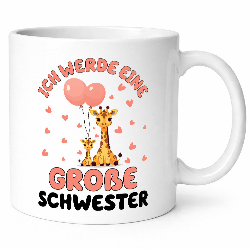 Ich werde große Schwester | Giraffe Geschwister lustig Humor Geschenkidee
