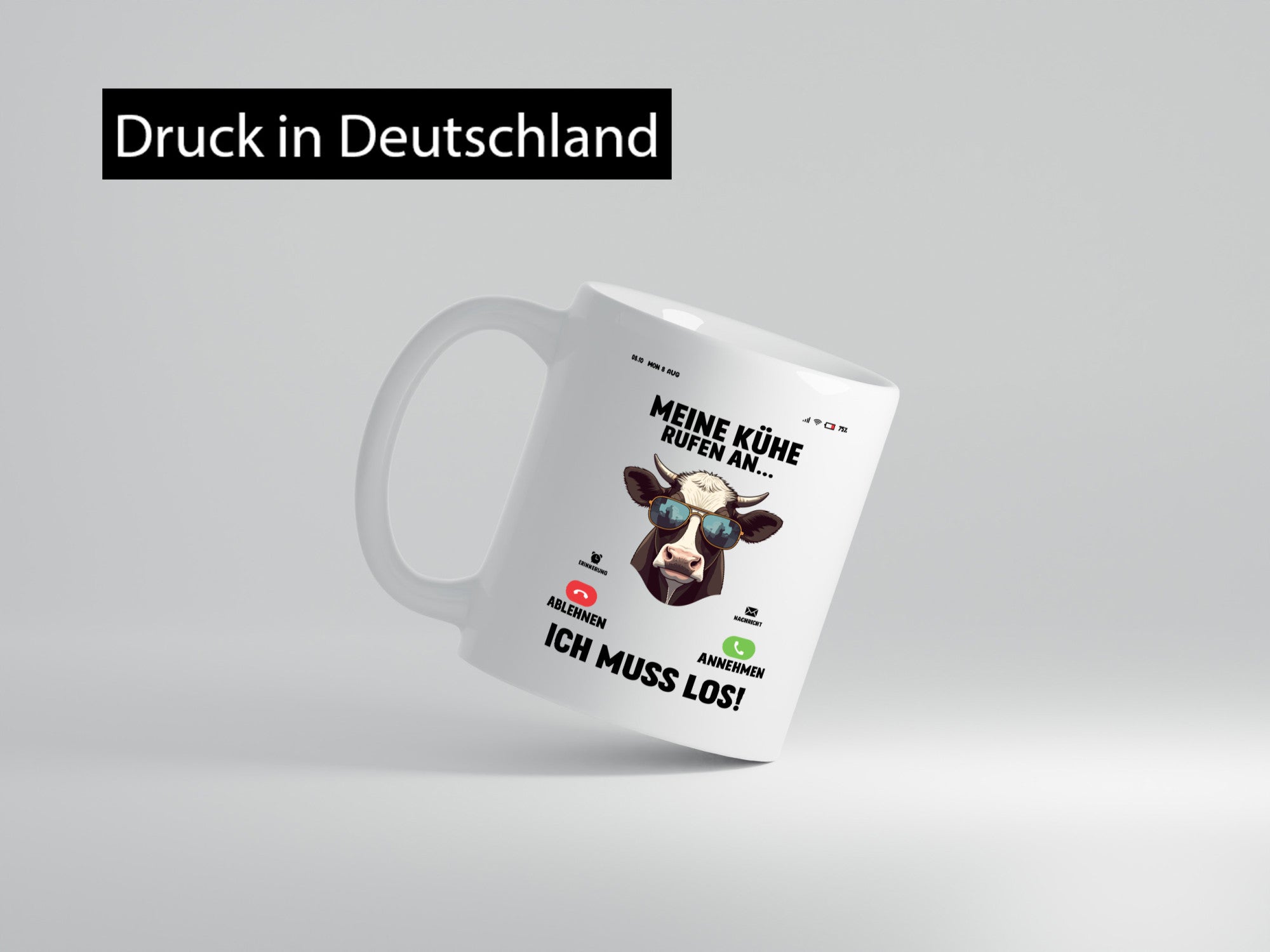 Meine kühe rufen an | Landwirt Bauer v2 lustig Humor Geschenkidee Geschenk Tasse