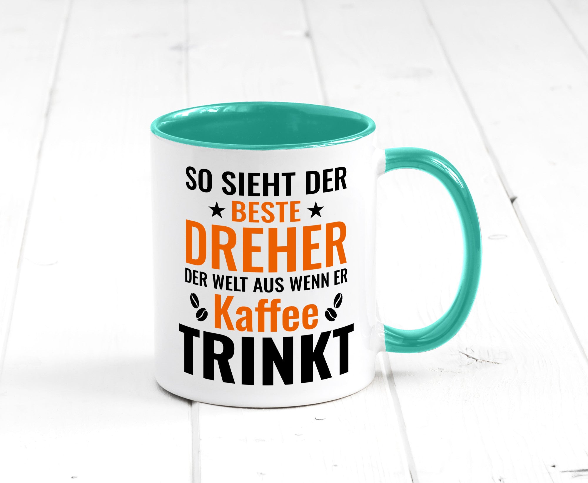 Kaffee trinkt: Dreher | Fräser Geschenkidee Humor Tasse