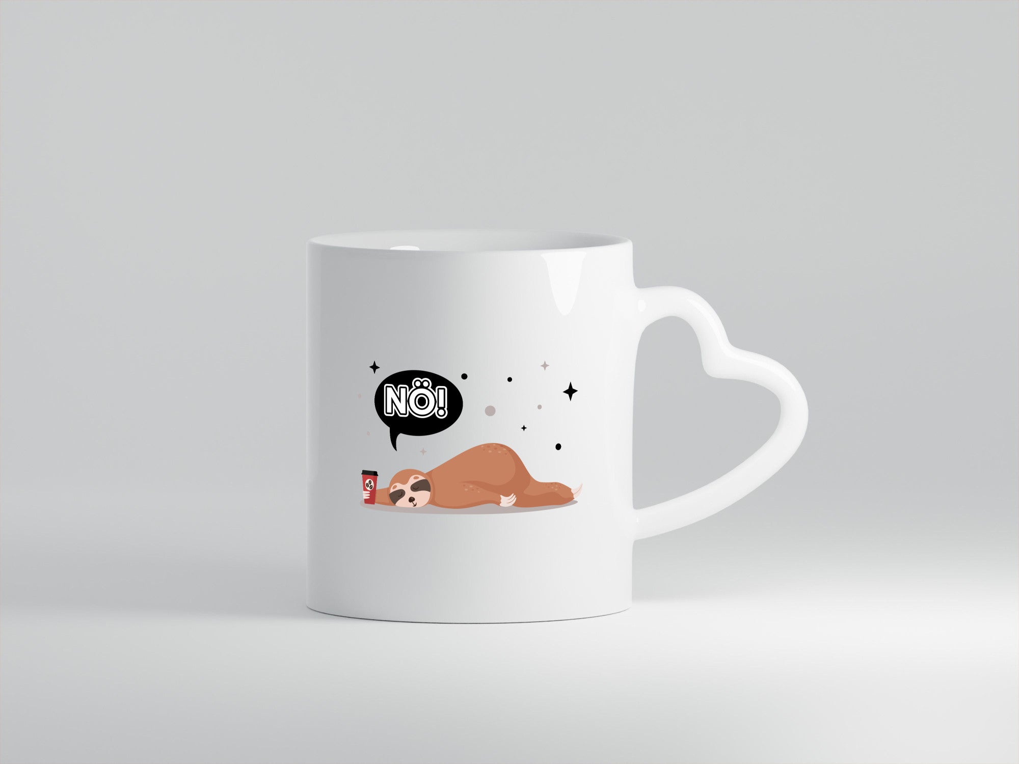 Nö! Ich bin Müde Faultier Geschenk Tierliebhaber Humor lustiger Spruch Tasse