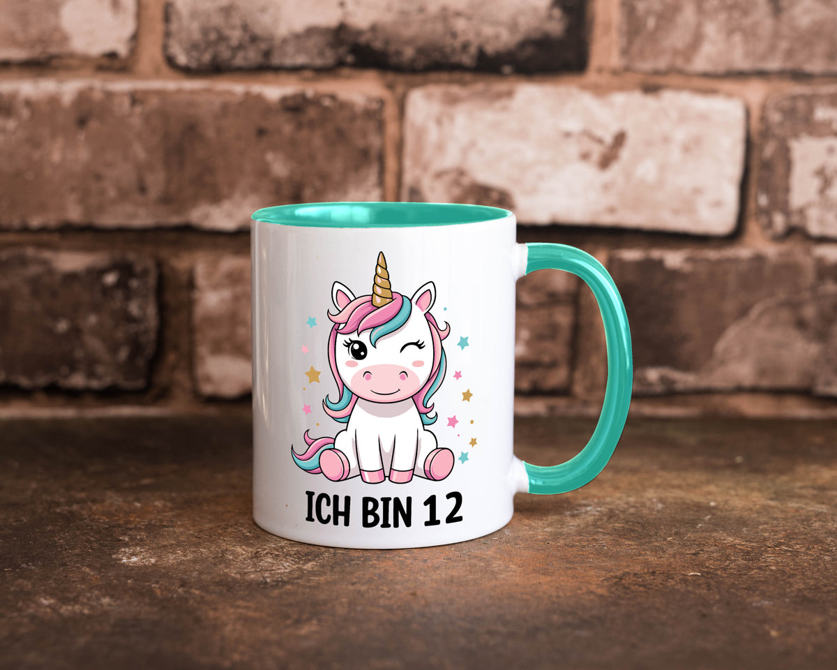 12. Geburtstag | 12 Jahre Einhorn Mädchen lustig Geschenkidee Geschenk Tasse
