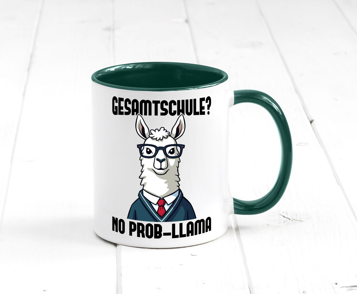 Gesammtschule | no prob-llama Einschuldung Humor Geschenkidee Tasse