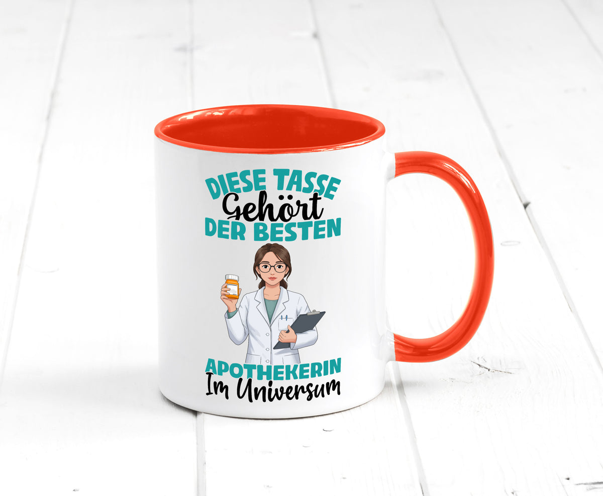 Im Universum: Apothekerin | Apotheke Pharmazie lustiger Spruch Geschenk Humor Tasse