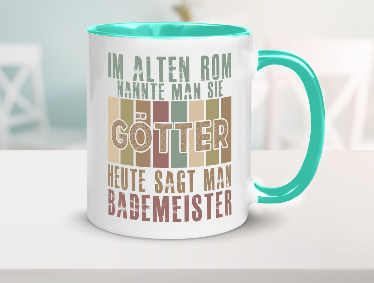 Heute sagt man: Bademeister | Rettungsschwimmer lustiger Spruch Geschenk Humor Tasse