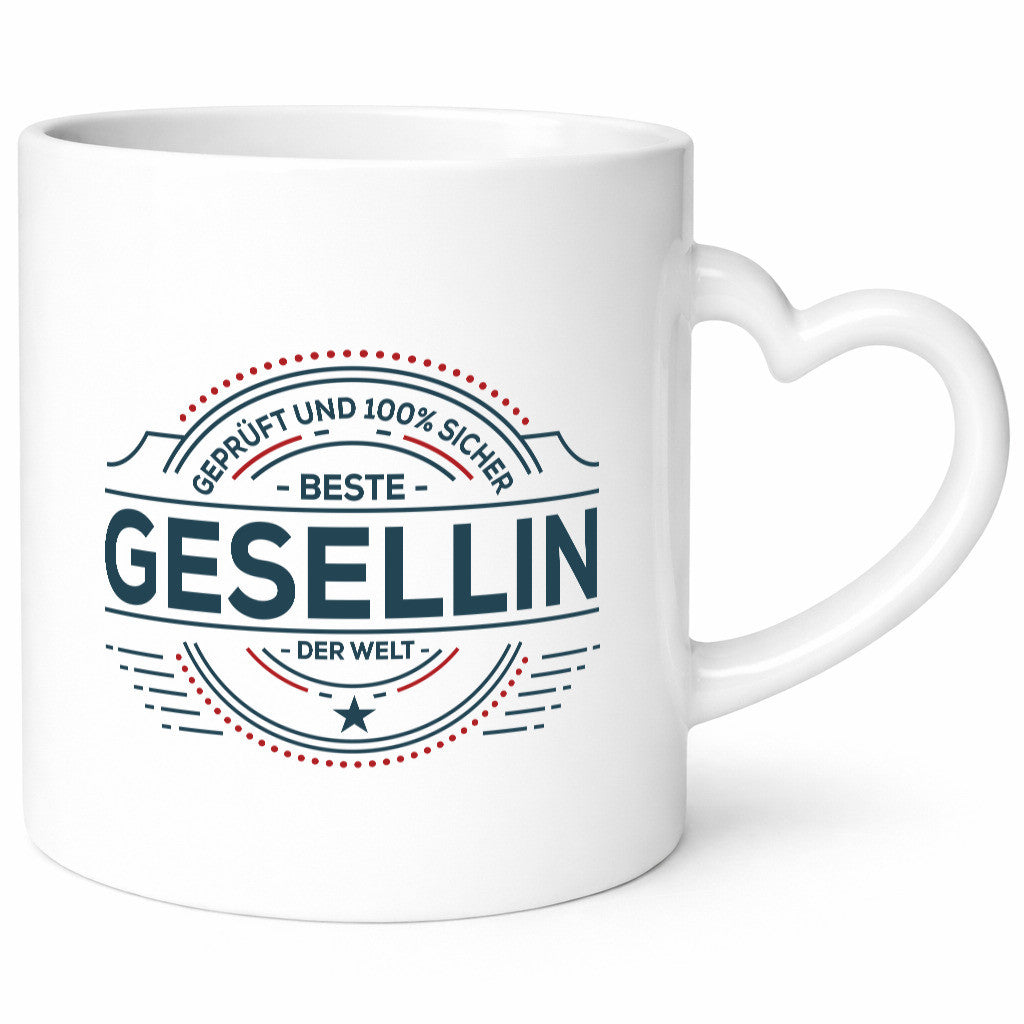 Geprüft und sicher: Gesellin | Handwerkerinnen lustig Humor Geschenkidee