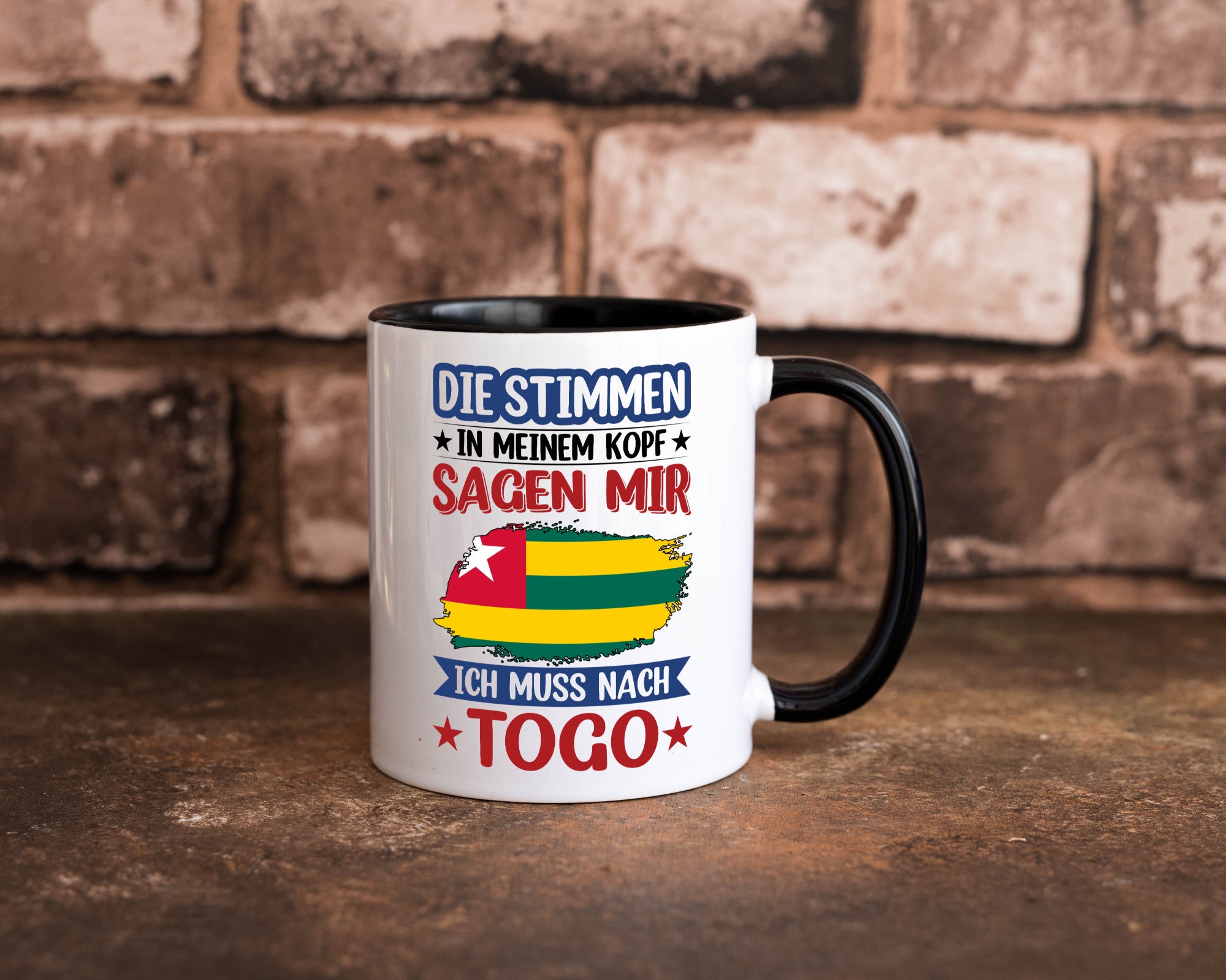 Togo | Urlaub Stimmen in meinem Kopf Traumland Humor Geschenkidee Tasse