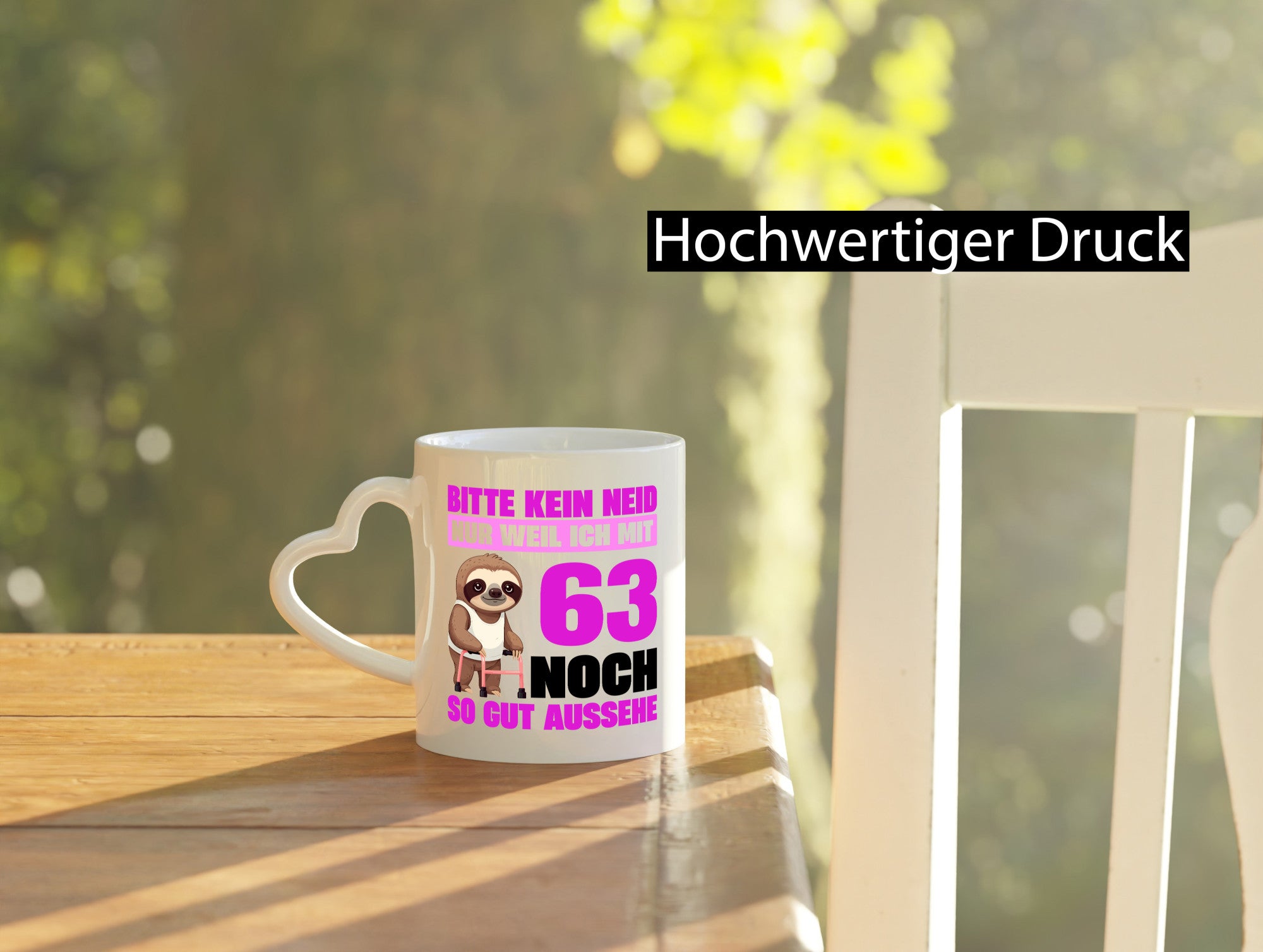 63. Geburtstag | Bitte kein neid Faultier 63 Jahre lustiger Spruch Geschenk