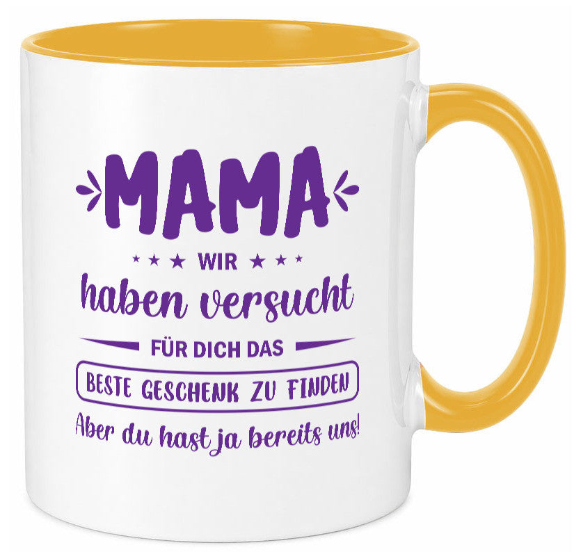 Perfekte geschenk | du hast ja bereits uns Muttertag lustiger Spruch Familie Tasse