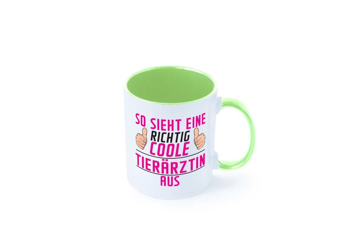 Richtig Coole Tierärztin | Mediziner Tiermedizin lustig Tierliebhaber Humor Tasse