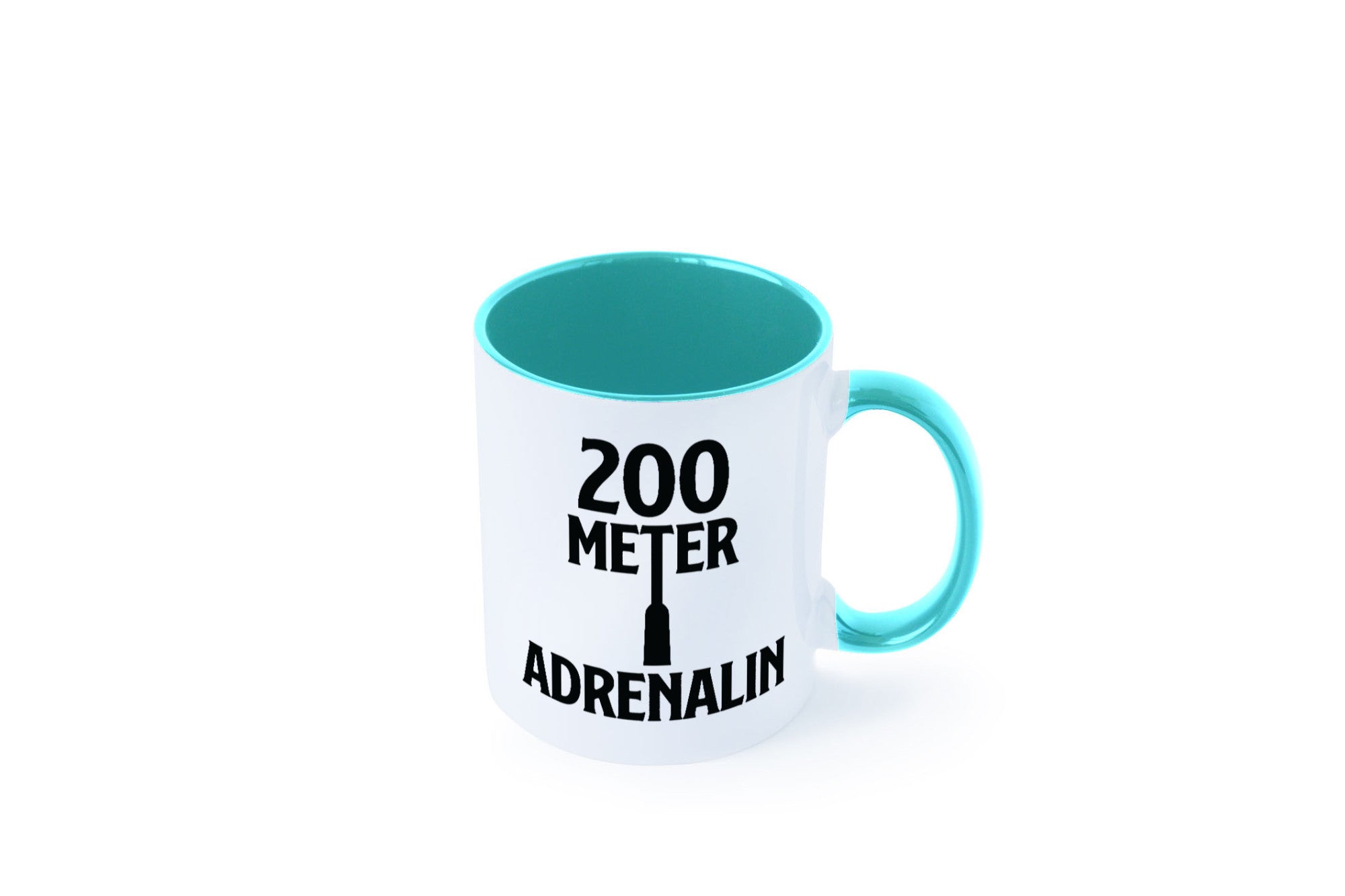200 Meter Adrenalin v2 lustig Humor Geschenkidee Geschenk Tasse