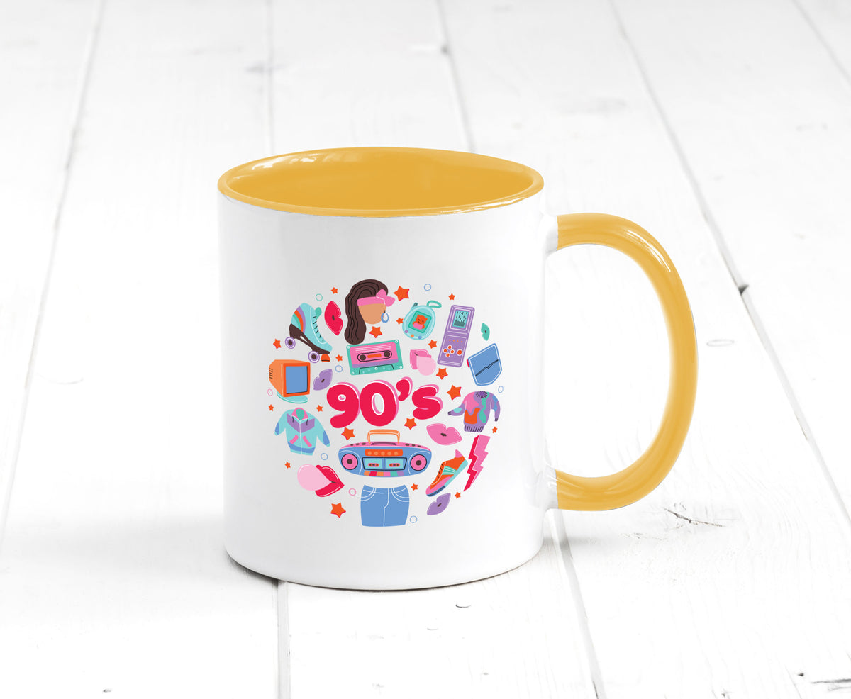 90er Jahre | Alte Zeit Nostalgie Humor Geschenkidee Tasse
