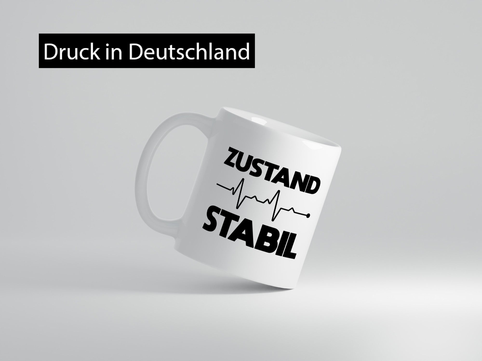 Zustand Stabil | Herzschlag Heartbeat lustiger Spruch Geschenk Humor