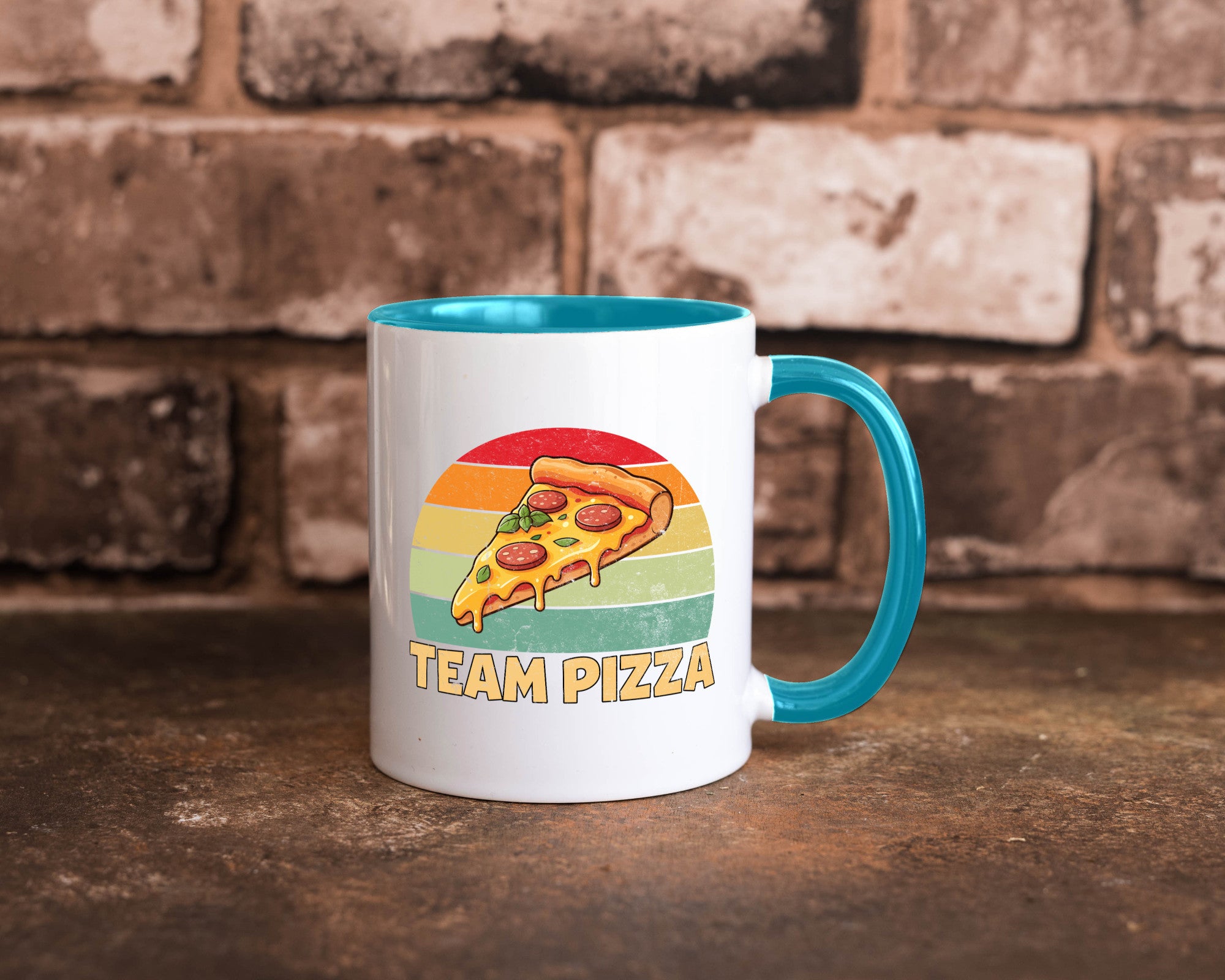 Team Pizza | Pizzaliebhaber Lover v2 Geschenkidee Humor Tasse