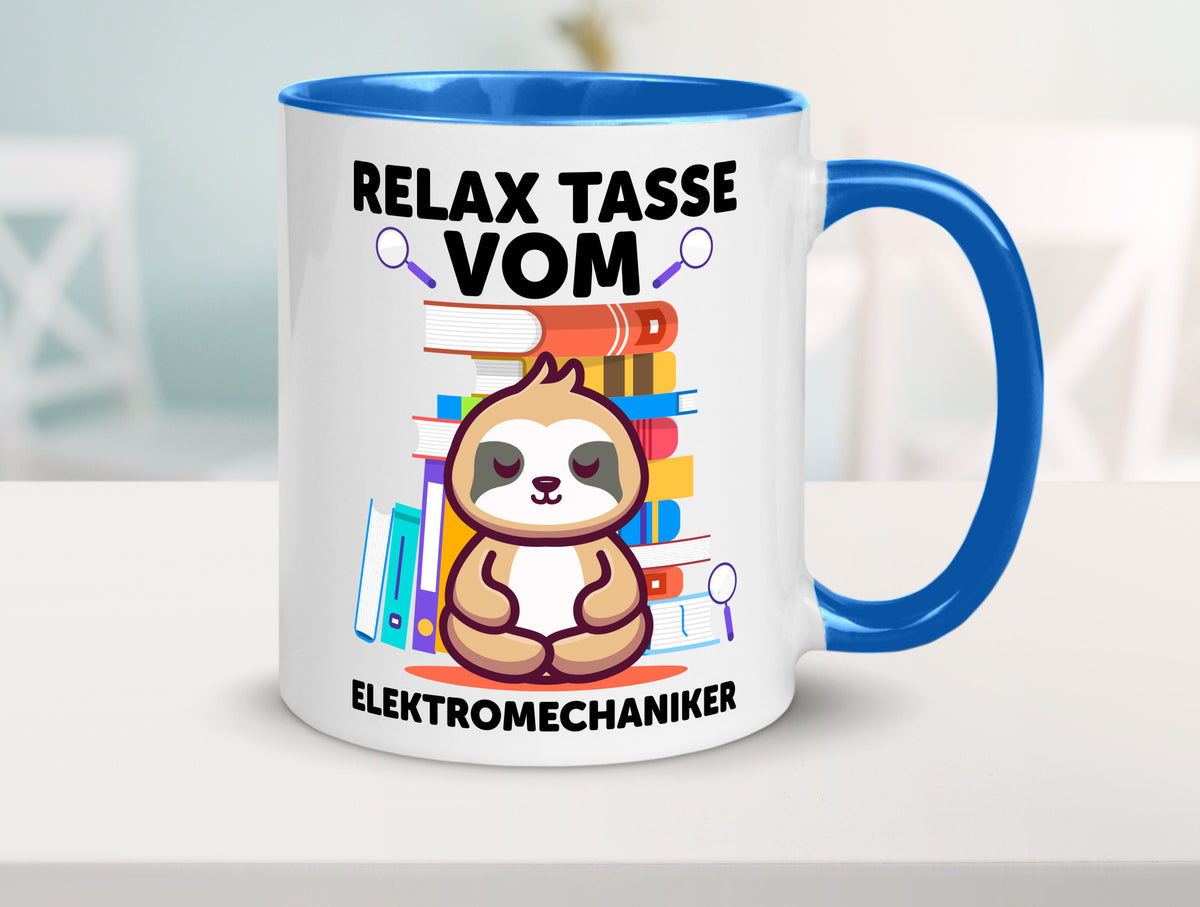 Relax Tasse: Elektromechaniker | Mechaniker Geschenk Humor Geschenkidee