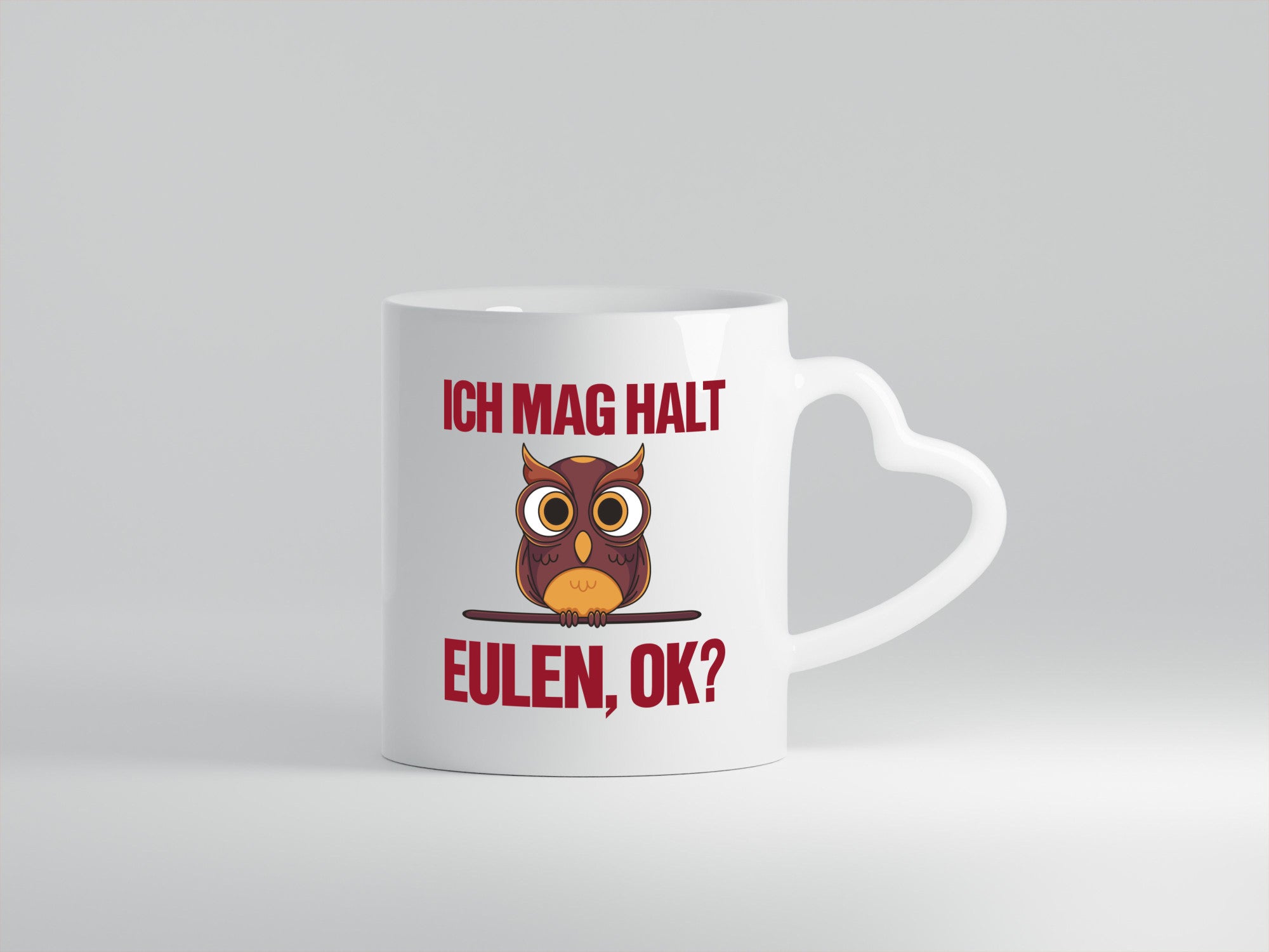Ich mag Eulen | Spruch süße Eule Motiv lustiger Geschenk Humor Geschenkidee