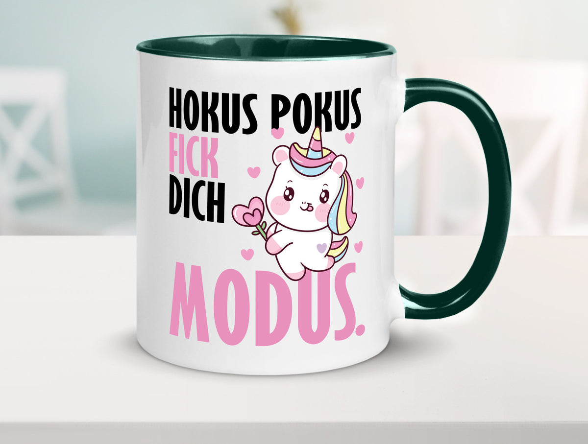 Hokus Pokus lustiger Spruch Geschenk Humor Geschenkidee Tasse