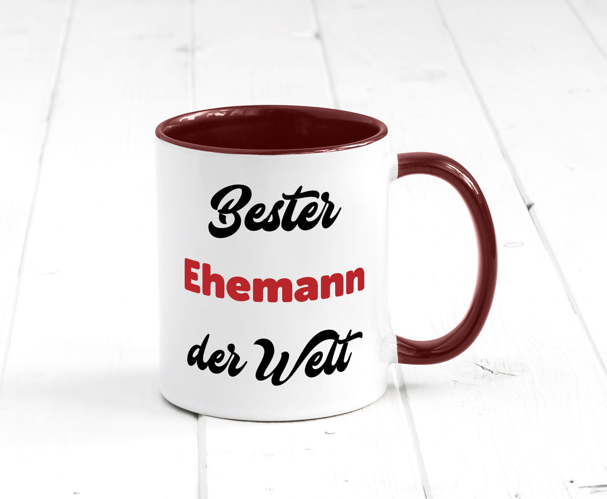 Bester Ehemann der Welt | Ehepaar Geschenkidee Humor Tasse