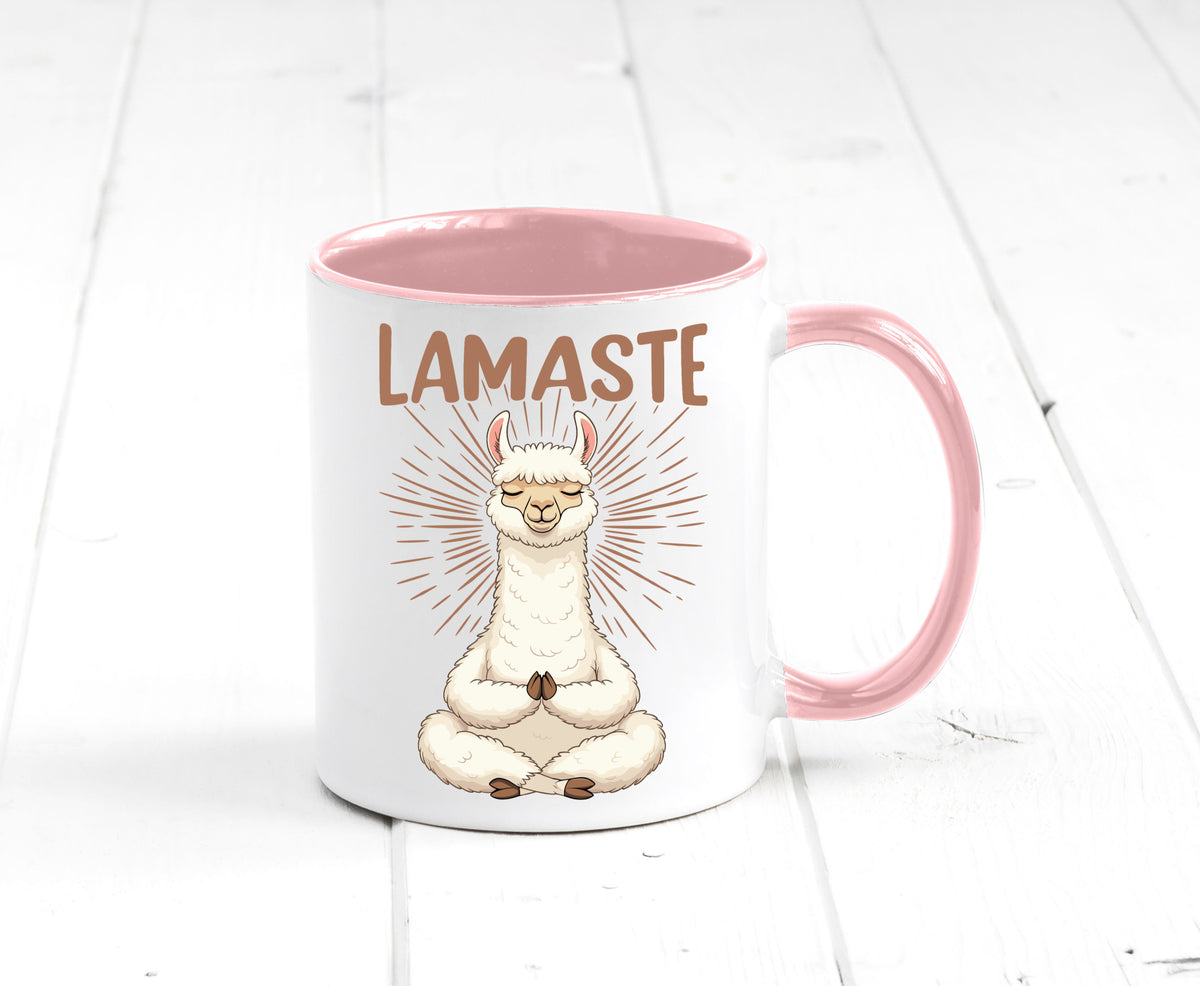 Lamaste | Lama Namaste lustiger Spruch Geschenk Humor Geschenkidee Tasse
