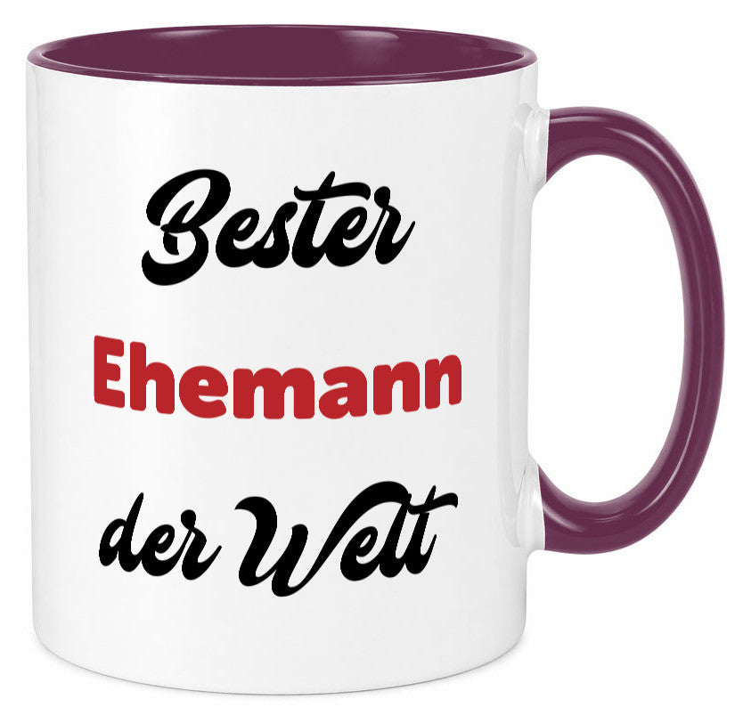 Bester Ehemann der Welt | Ehepaar Geschenkidee Humor Tasse