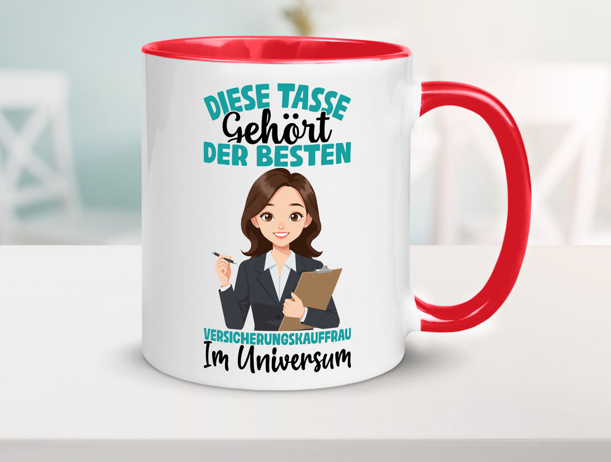 Im Universum: Versicherungskauffrau | Kauffrau lustig Humor Geschenkidee Tasse