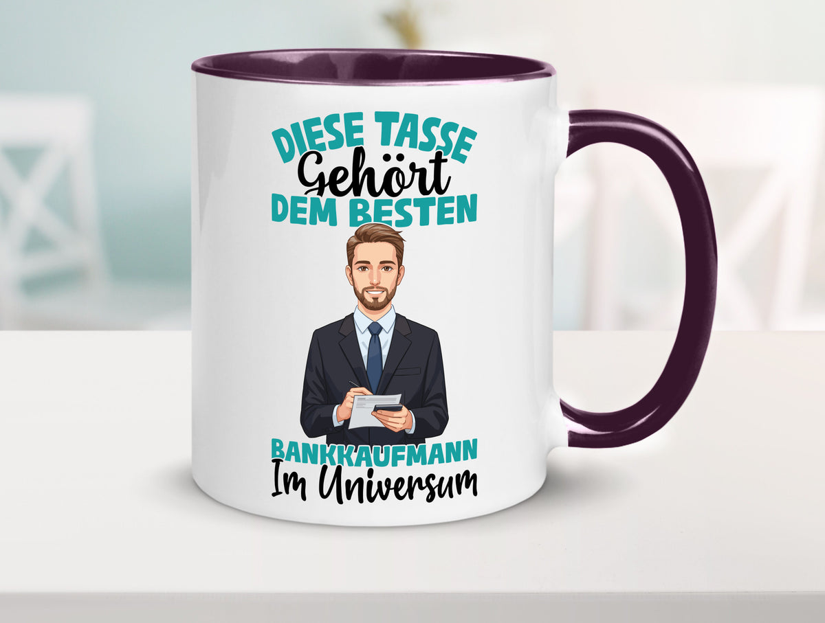 Im Universum: Bankkaufmann | Kaufmann Bank Kaufleute Geschenkidee Humor Tasse