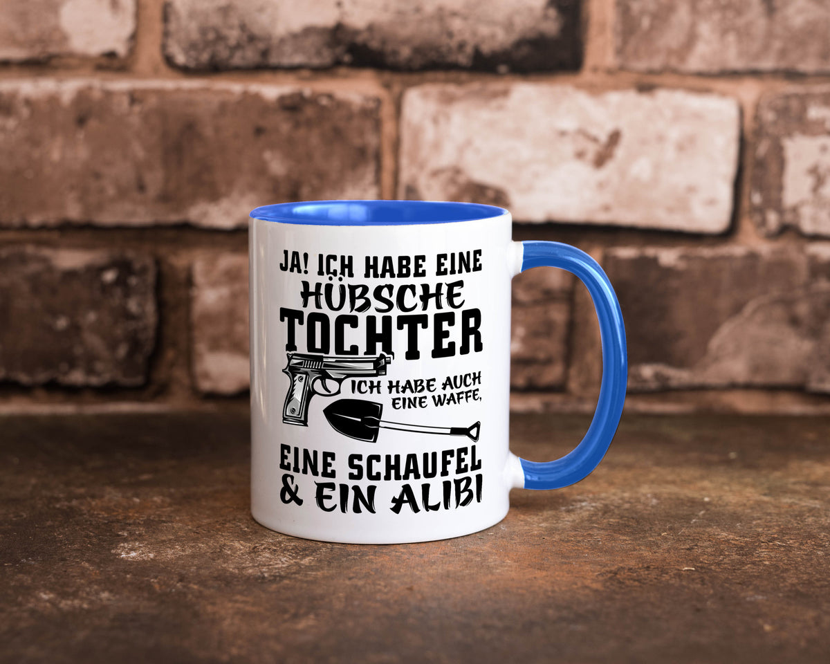 Hübsche Tochter Geschenk Familie Geschenkidee lustiger Spruch Tasse