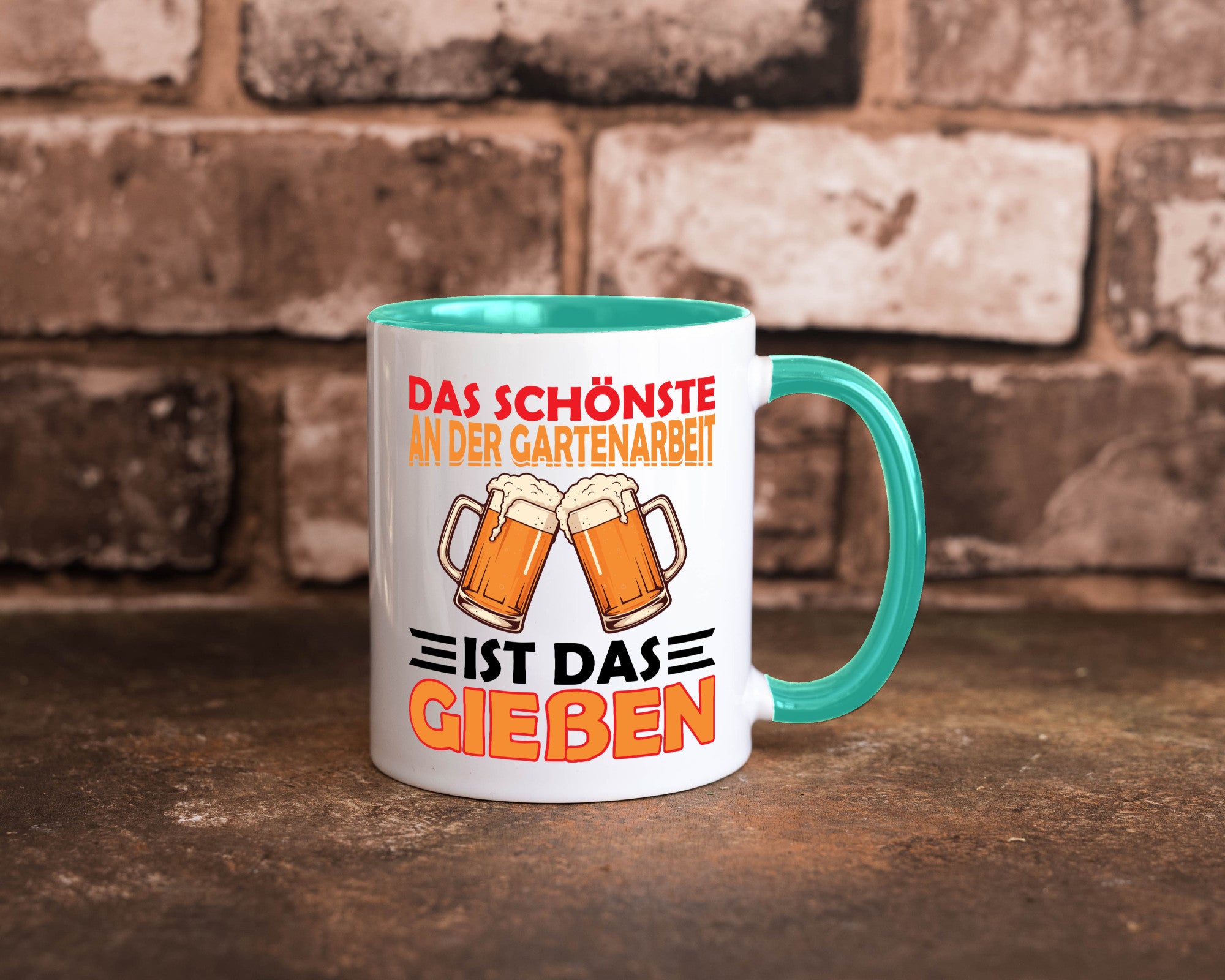 Das schönste an gartenarbeit ist Gießen | Biertrinker Geschenkidee Arbeit