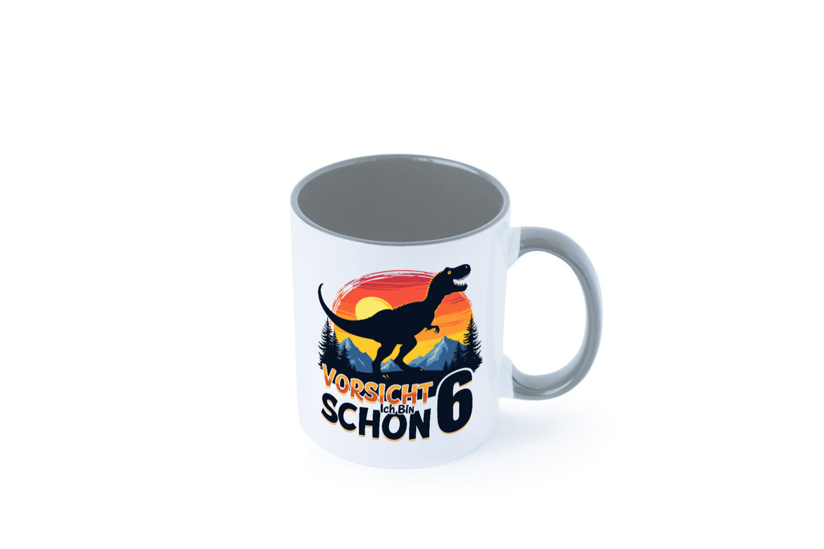 6. Geburtstag | 6 Jahre Dinosaurier Geschenkidee Humor Tasse