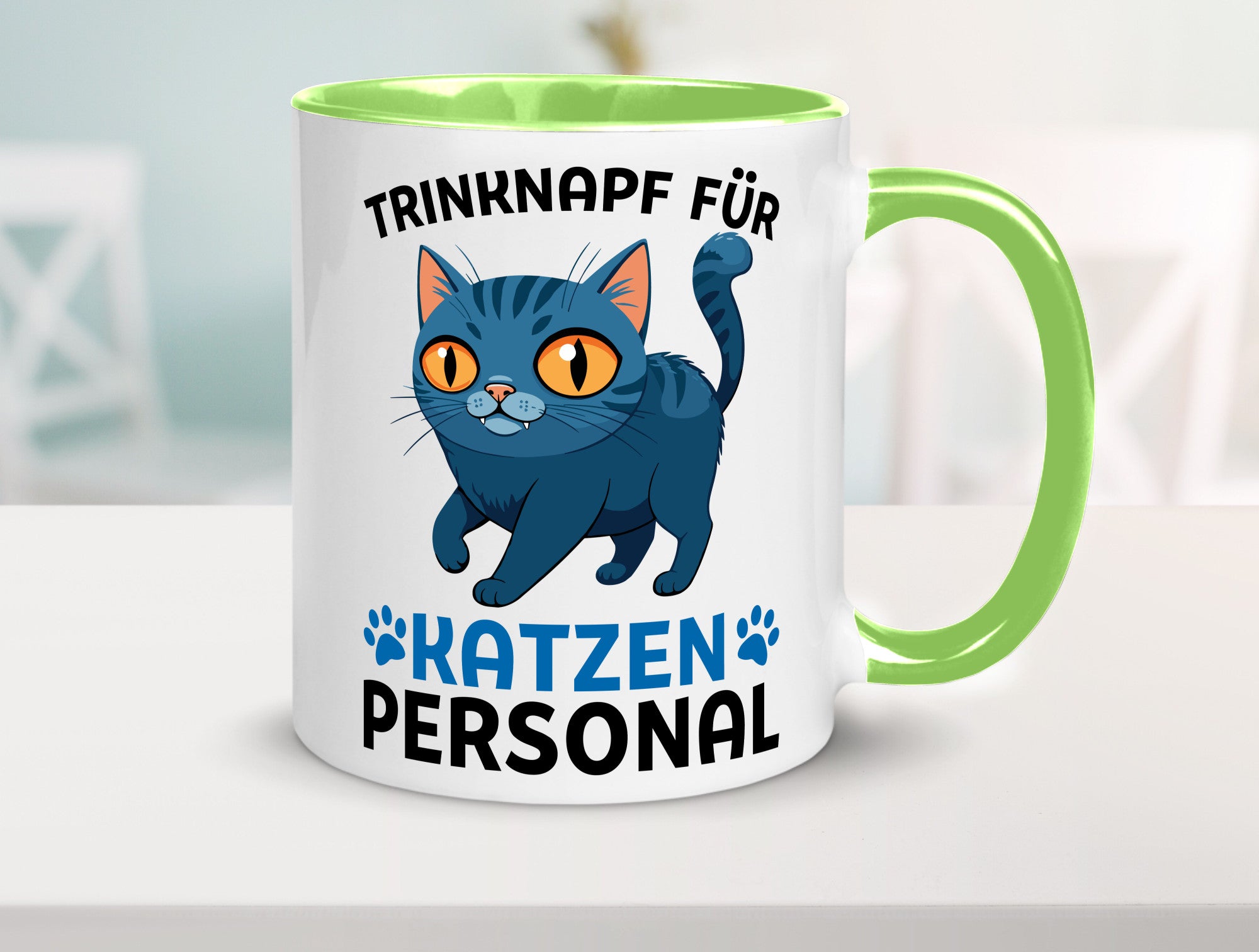 Katzen Personal | Katzenbesitzer Tasse Katze Humor vl2 Tierliebhaber