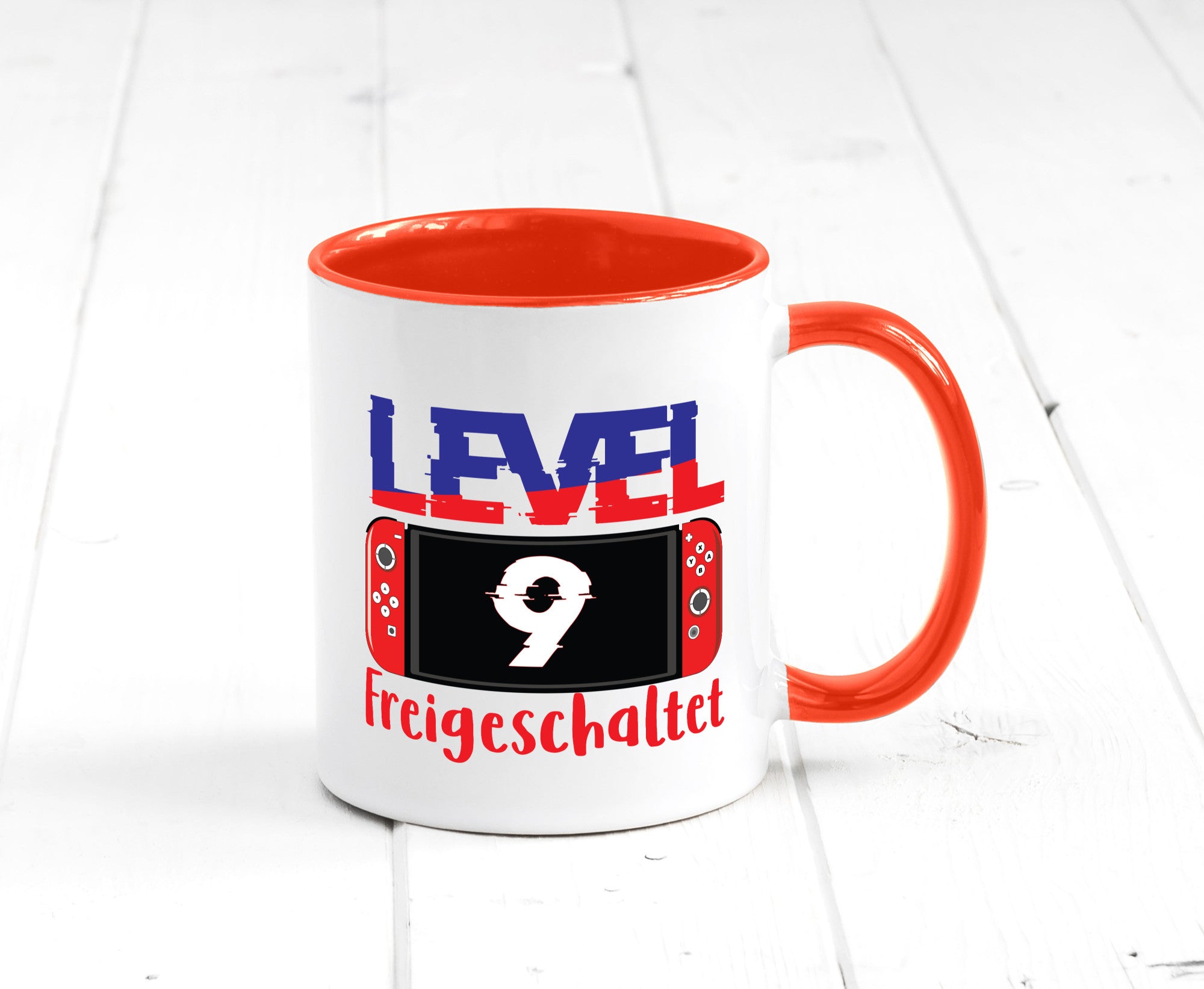 Level 9 Freigeschaltet | 9. Geburtstag Zocker Gamer Humor Geschenkidee Tasse