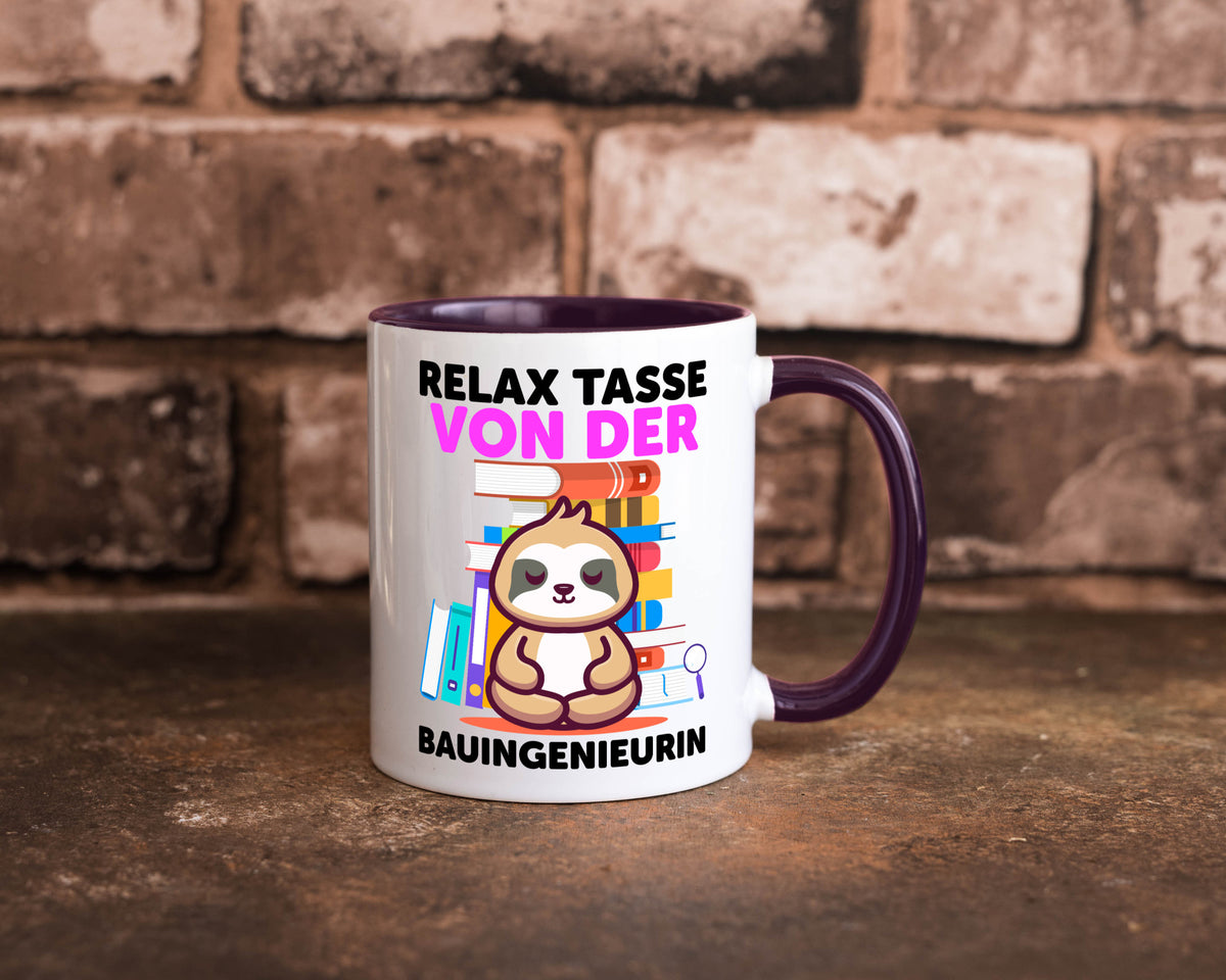 Relax Tasse: Bauingenieurin | Ingenieurin Humor Geschenkidee Tasse