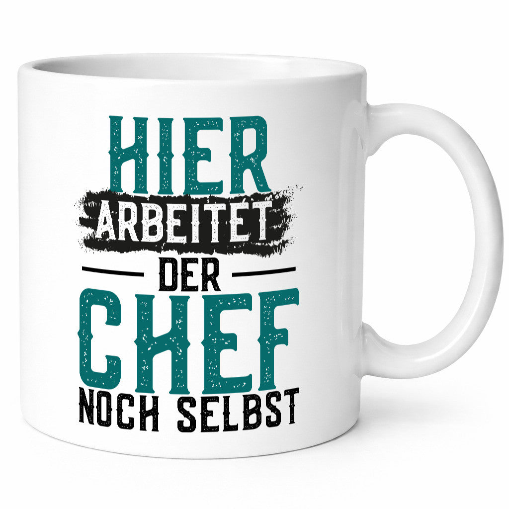 Hier arbeitet der Chef noch selbst | Kollegen Humor Arbeit Büro Geschenkidee