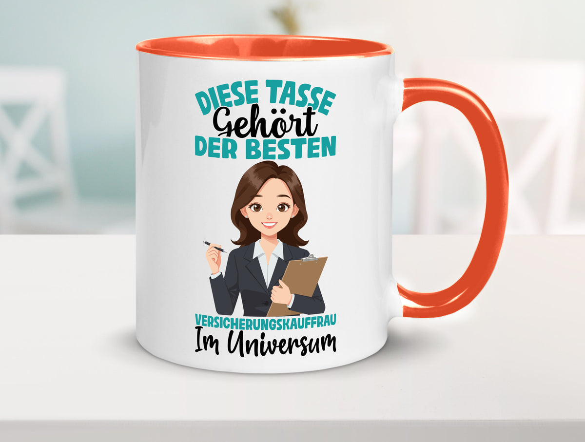 Im Universum: Versicherungskauffrau | Kauffrau lustig Humor Geschenkidee Tasse