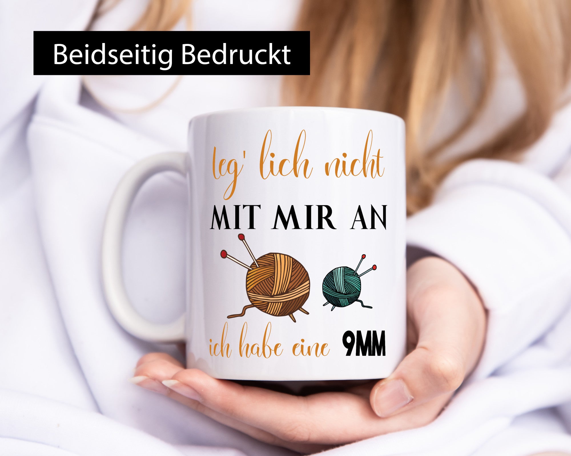 Häkeln | 9mm Wolle| Frauen Geschenkidee Humor Tasse