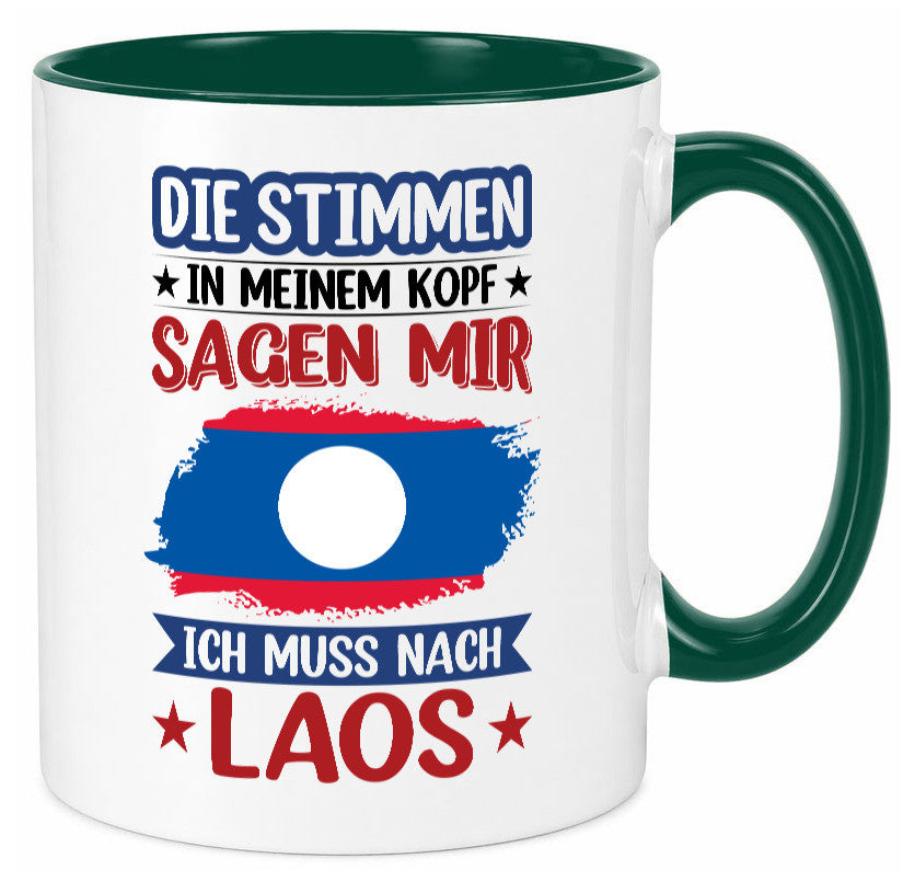 Laos | Urlaub Stimmen in meinem Kopf Traumland lustig Humor Geschenkidee