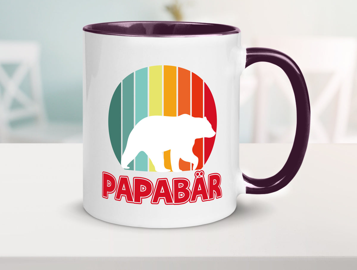 Papabär | Papa Tasse Vater Vatertag Bär lustiger Spruch Geschenk Familie