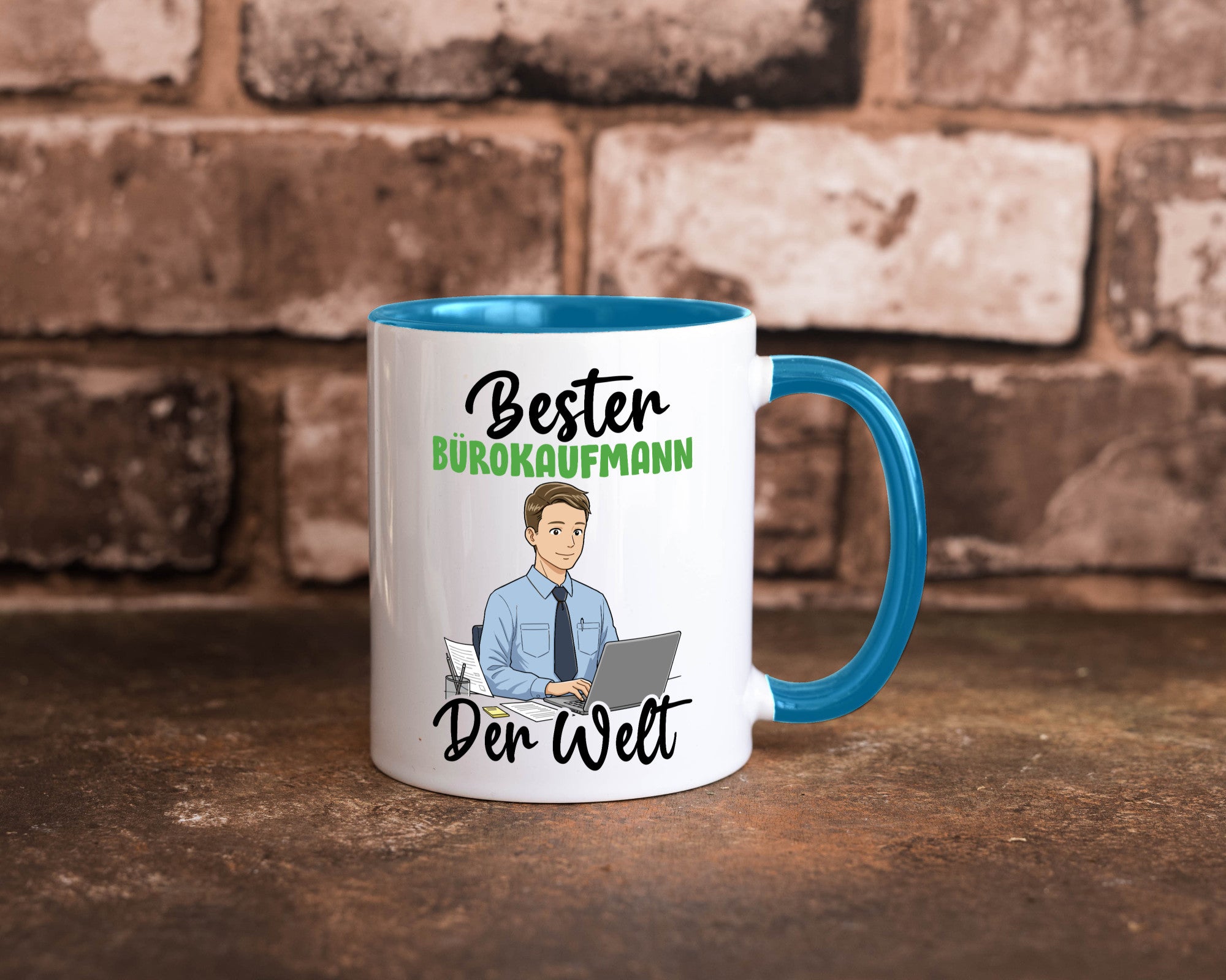 Bester Bürokaufmann | Kaufmann v2 lustig Arbeit Kollegen Büro Geschenk Tasse
