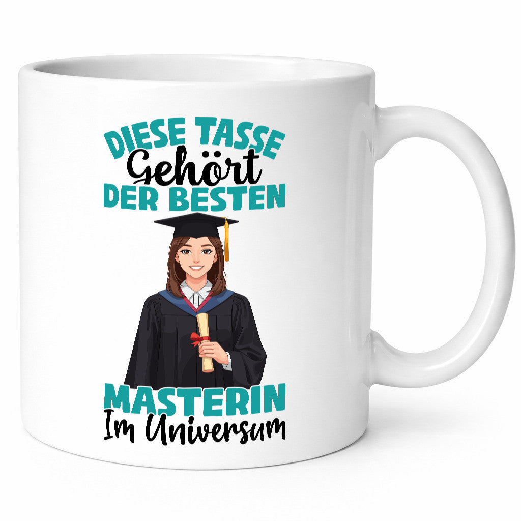 Im Universum: Masterin | Student Uni Studium lustiger Spruch Geschenk Humor