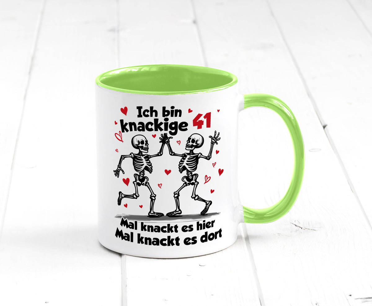 41. Geburtstag | Knackige 41 Ich bin alt v2 Humor Geschenkidee Tasse