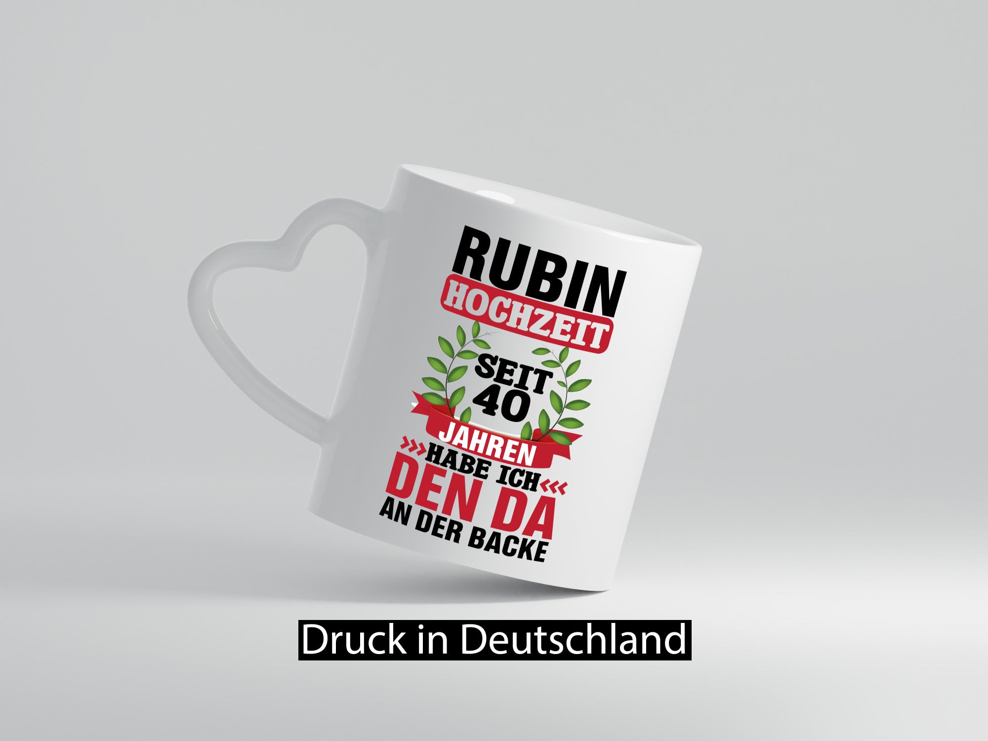 Rubin Hochzeit | 40 Jahre Verheiratet Humor Geschenkidee Tasse