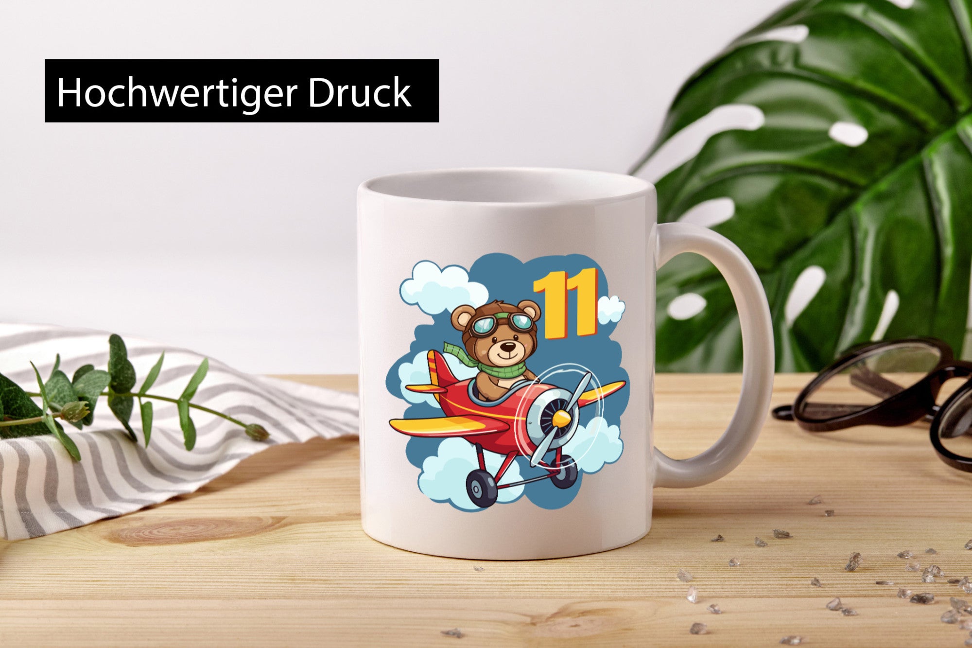 11. Geburtstag | 11 Jahre Kinder Pilot Flugzeug lustiger Spruch Geschenk