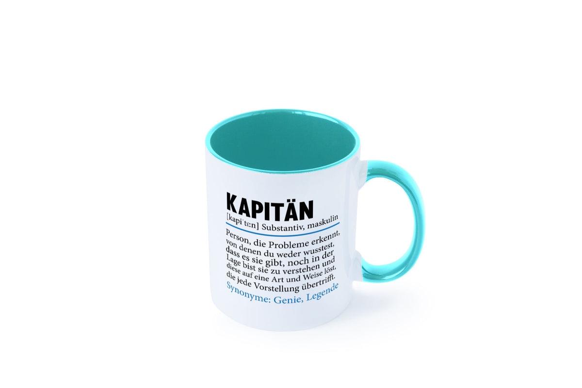 Kapitän | Spruch lustig Schiffskapitän Schiff Geschenk Humor Geschenkidee Tasse
