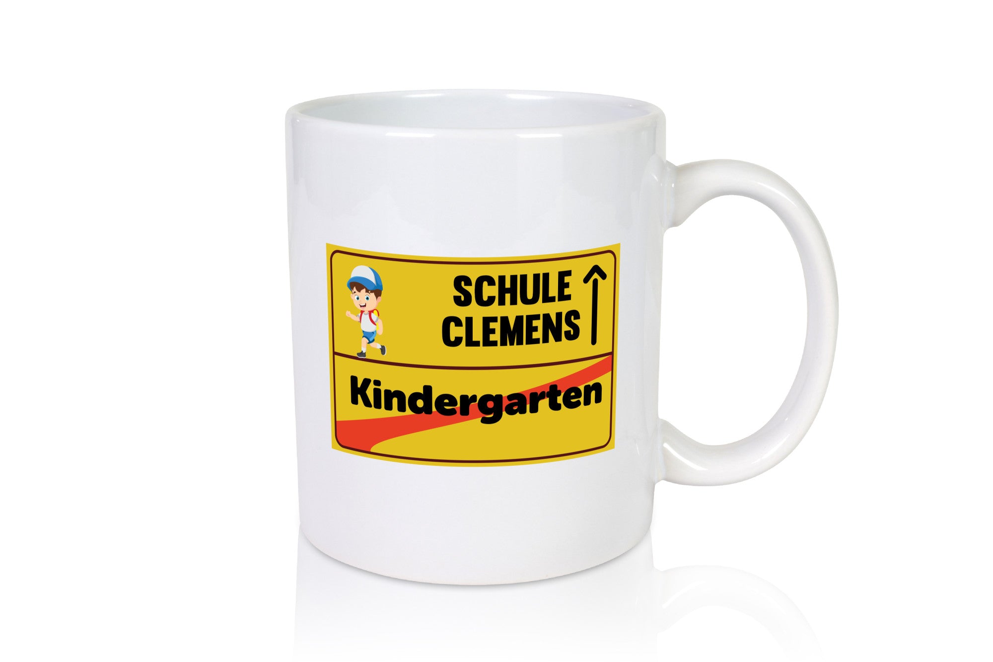 Bye Kindergarten | Schule Clemens Geschenkidee Humor Tasse